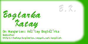 boglarka katay business card